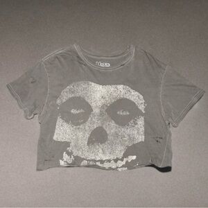 Vintage misfits “1988” crop top tee